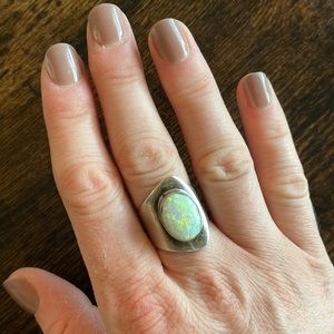Sterling Silver Opal Ring